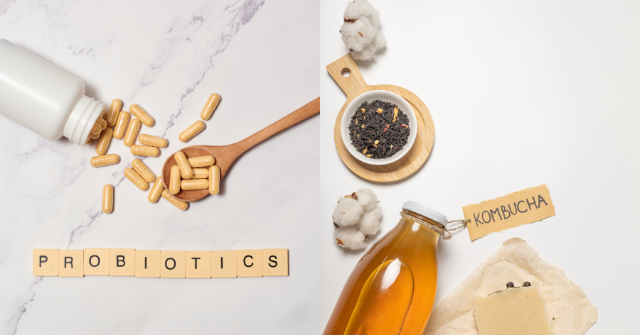 Kombucha vs. Probiotic Supplements