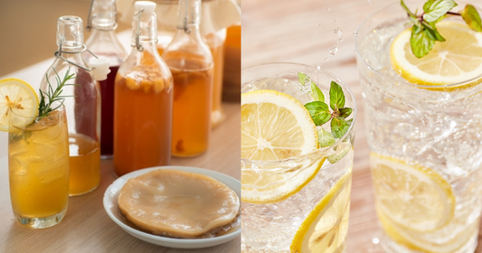 Kombucha vs Sparkling Water