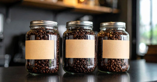 Coffee in storage containers