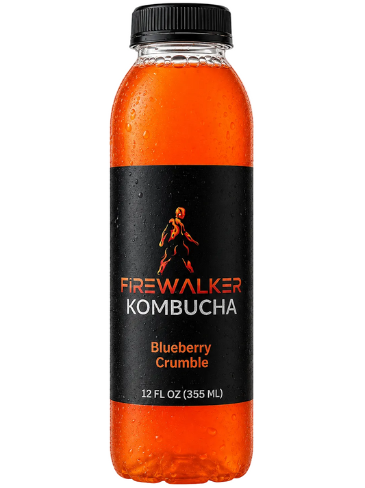 Blueberry Crumble Kombucha – Small Batch, Live Cultures, Naturally Caffeine-Free